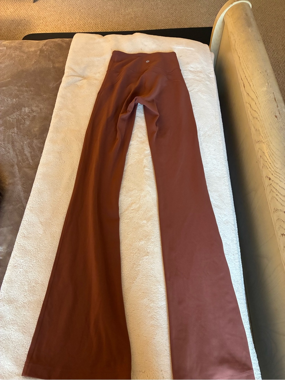 lululemon athletica Rust Brown High-Rise Flared Leggings